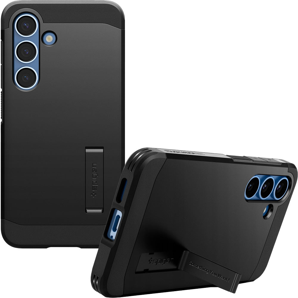 Case for Galaxy S25, Spigen Tough Armor for MagSafe Armored Case with Stand