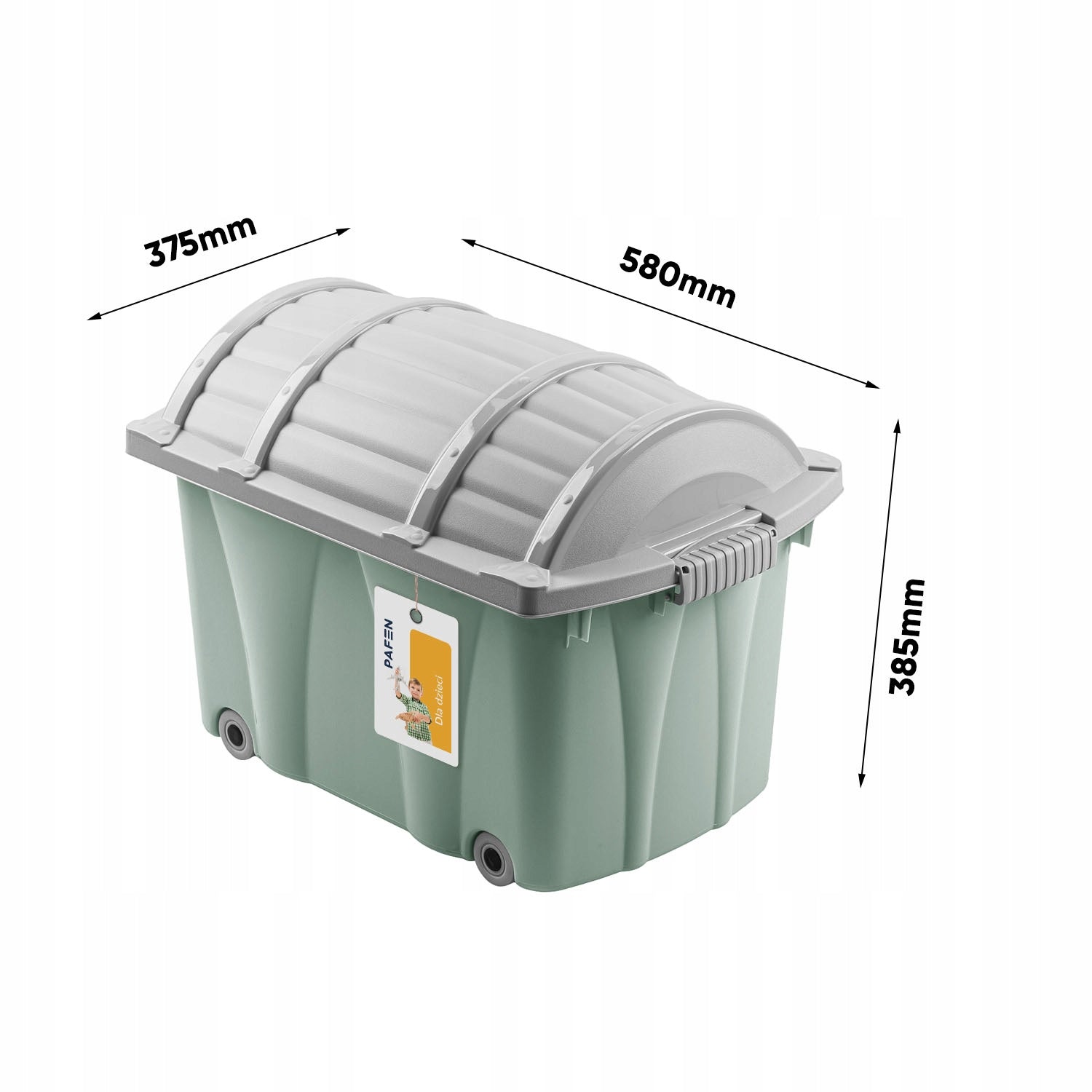 Case on wheels toy container Pirate-Box XL Brand Pafen