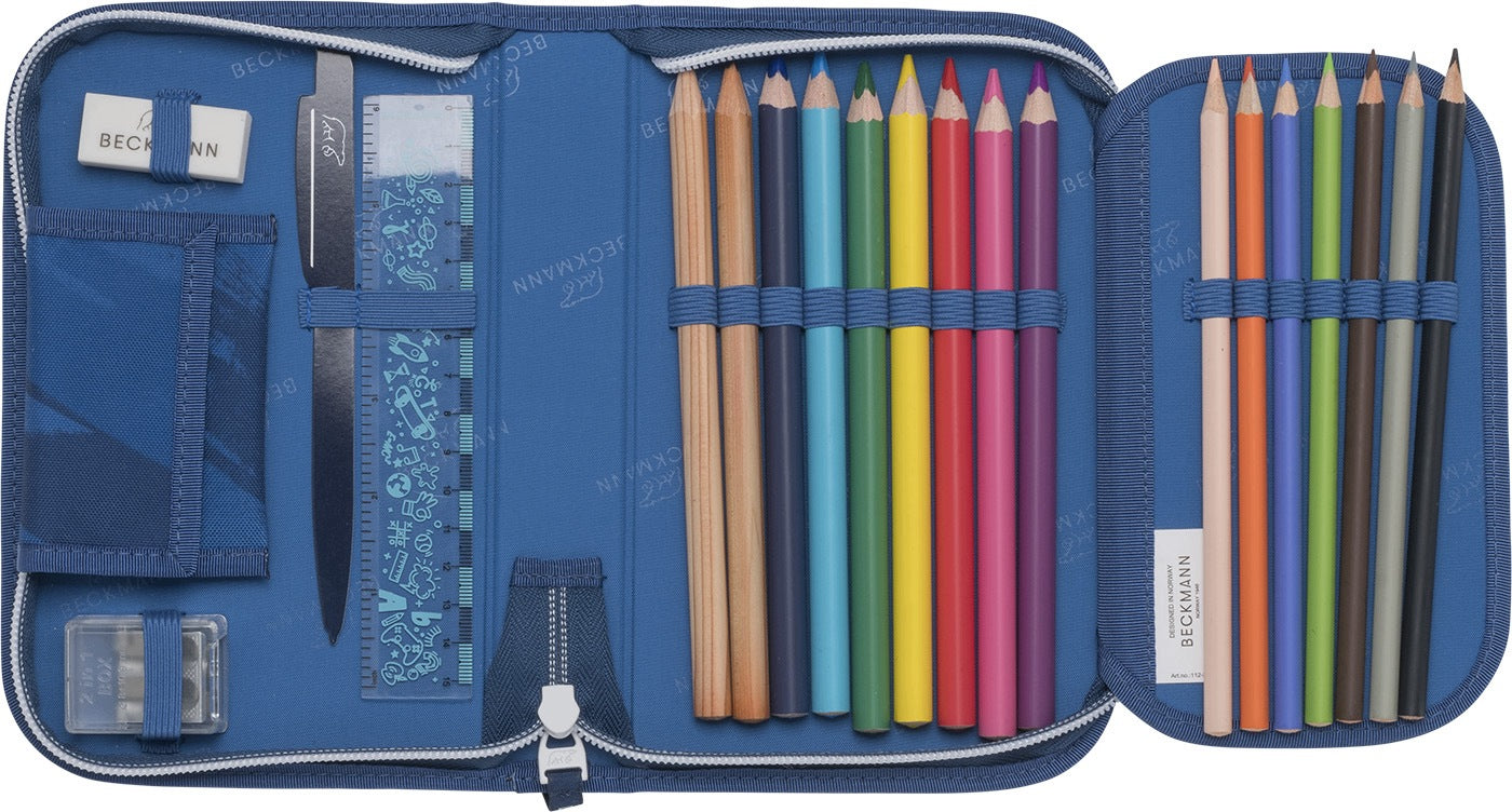 Case with one compartment - fully equipped, Ninja master blue Color multicolor