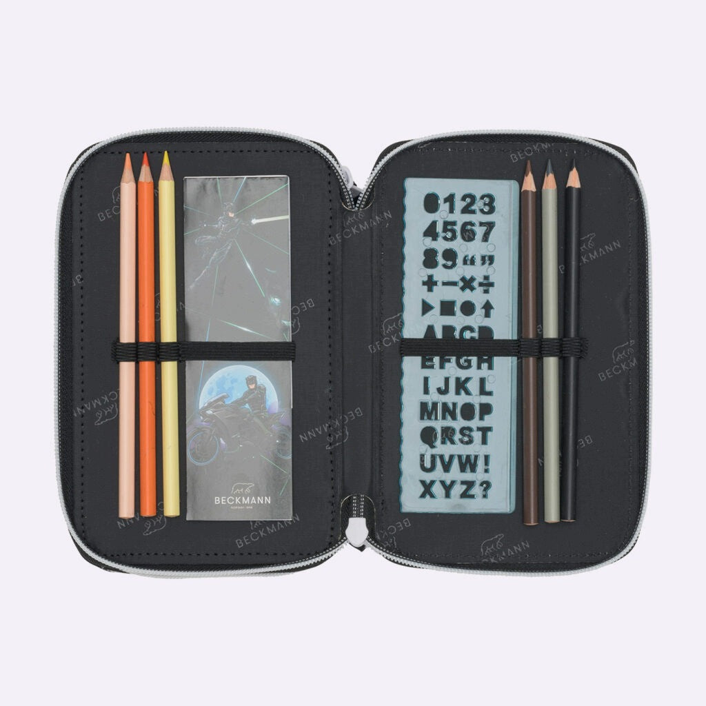 Case with three sections fully equipped, Panther Brand BECKMANN