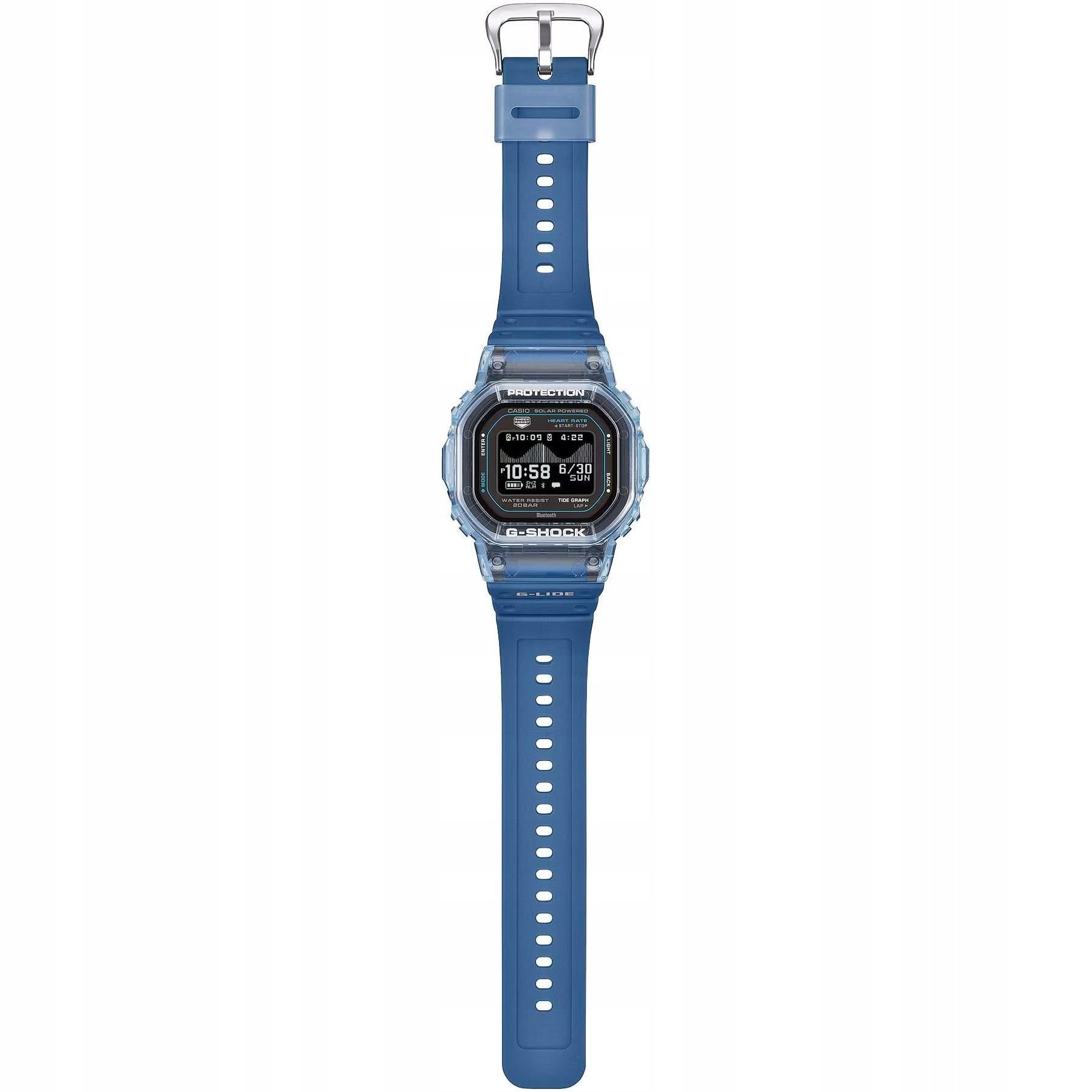 Casio G-SHOCK GBX-H5600-2ER Functions alarm clock world time date display stopwatch timer waterproof pedometer illumination Bluetooth