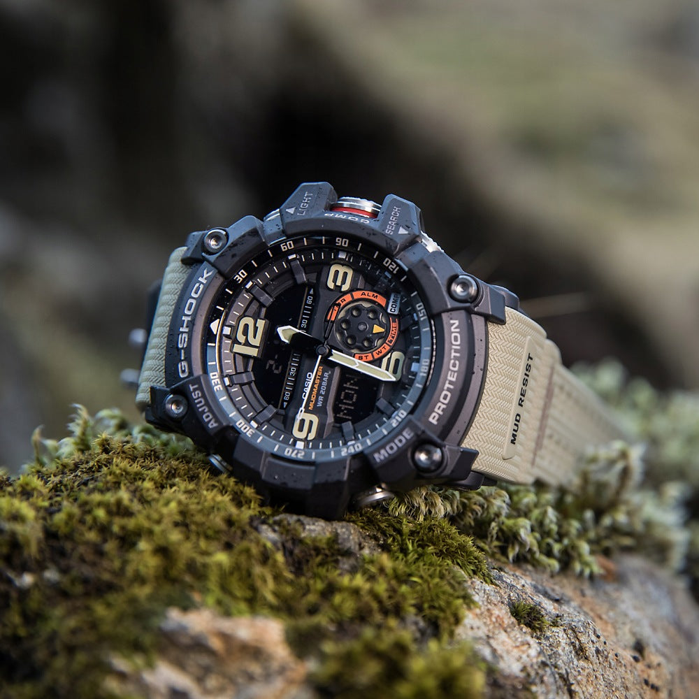 Casio G-SHOCK Mudmaster GG-1000-1A5ER Functions alarm clock world time date display stopwatch timer waterproof compass illumination thermometer neobrite