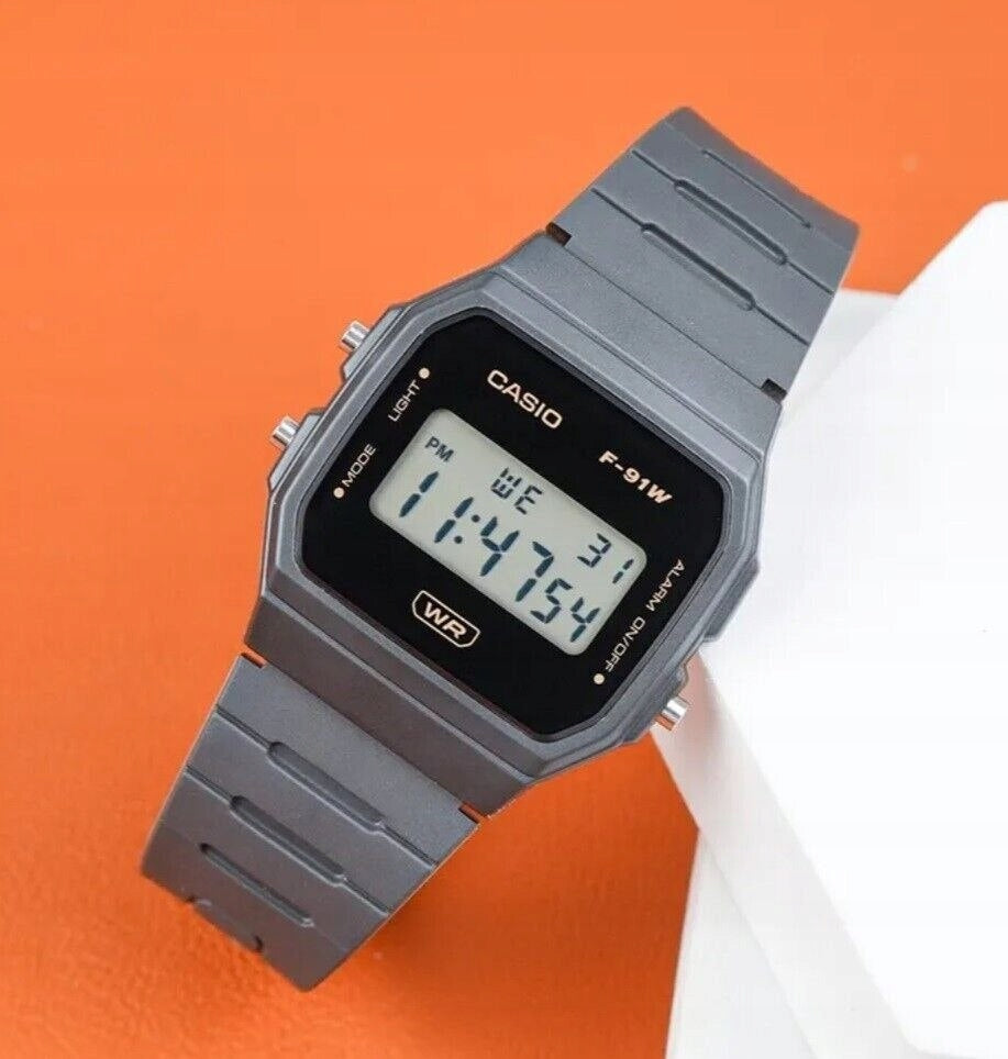 Casio MEN'S WATCH CASIO F-91WB-8A + BOX Packaging status original
