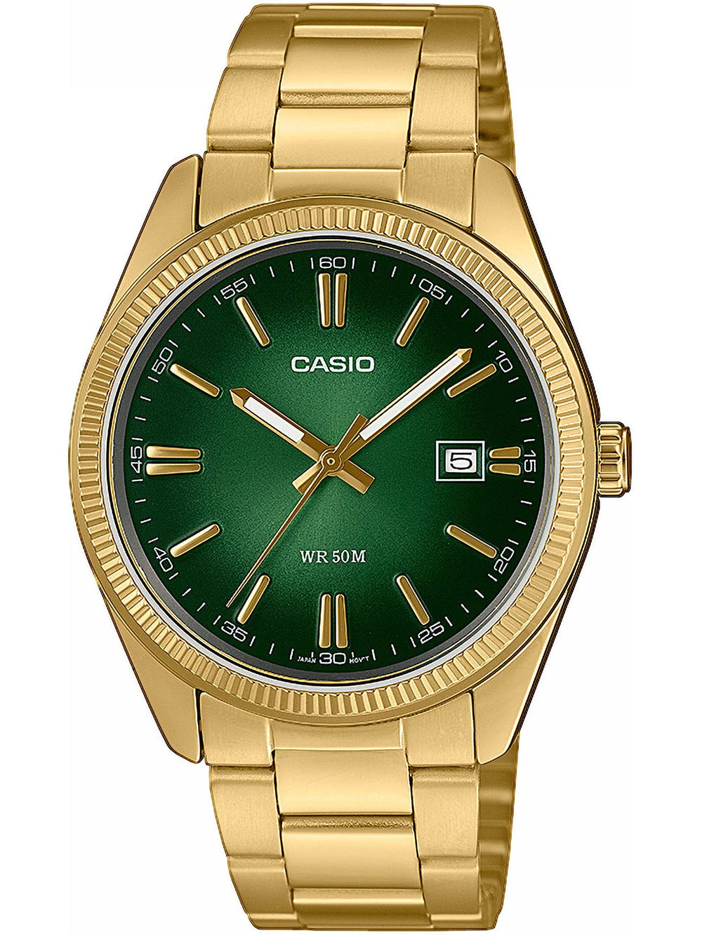 Casio Timeless Collection MTP-1302PGC-3AVEF gold on bracelet Brand CASIO