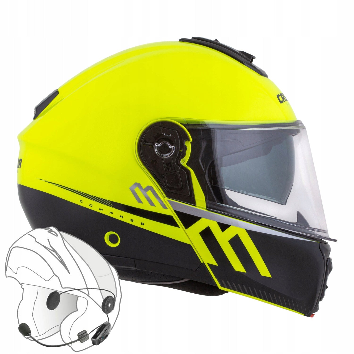 Cassida Compass 2 motorcycle helmet fiberglass under intercom glasses XS EAN (GTIN) 5905137239277