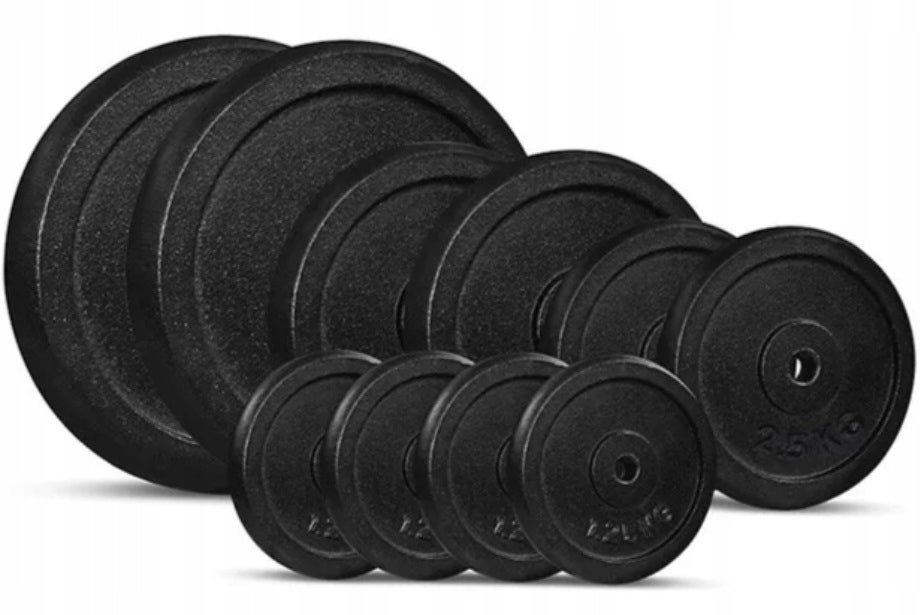Cast Iron Load Set 105kg Multi Training Bench Adjustable Barbell Brand Atlas Sport