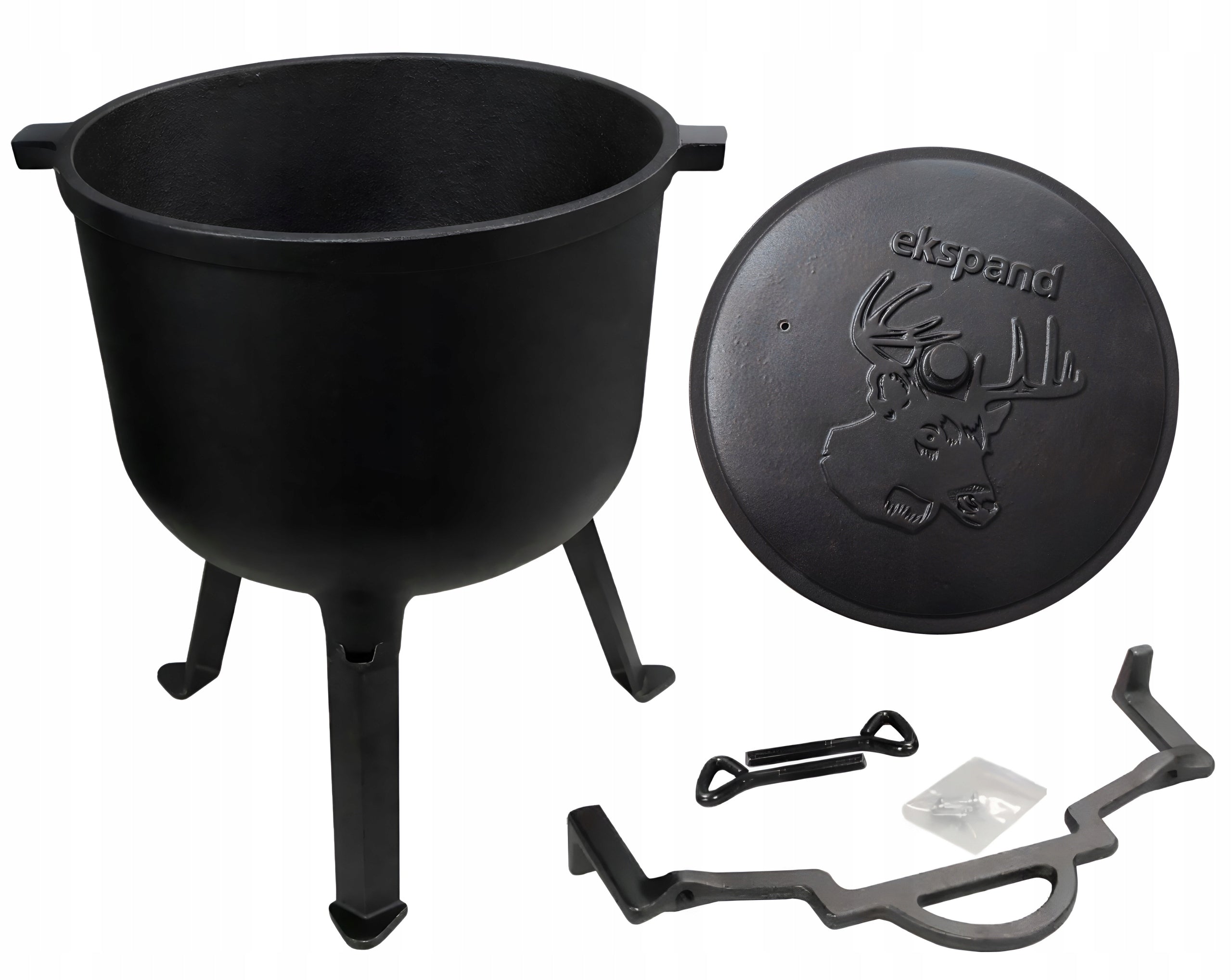 Cast iron boiler 15l Hungarian hunting pot roast for bonfire FREEBIE Manufacturer Ekspand
