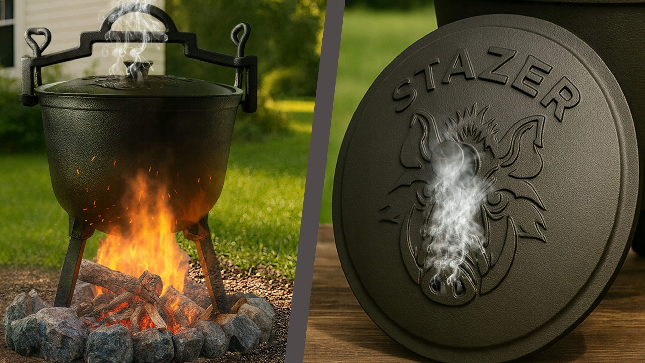 Cast iron boiler hunting pot Hungarian for roasts 5l fireplace grill EAN (GTIN) 5903933572277