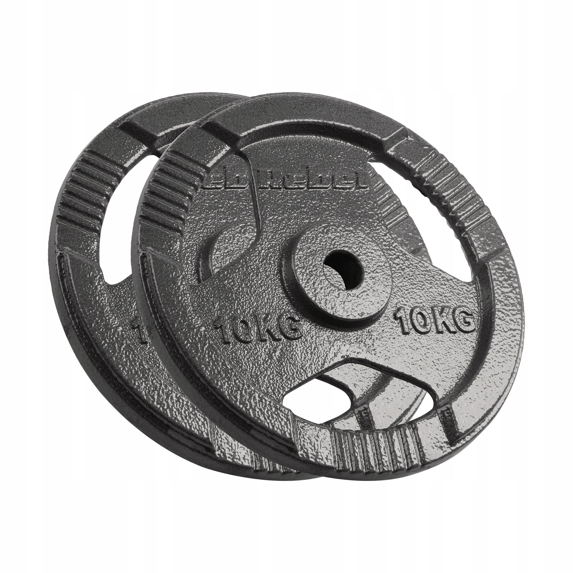 Cast iron load set 2x10kg 20kg hole 31mm plate with handles Rebel