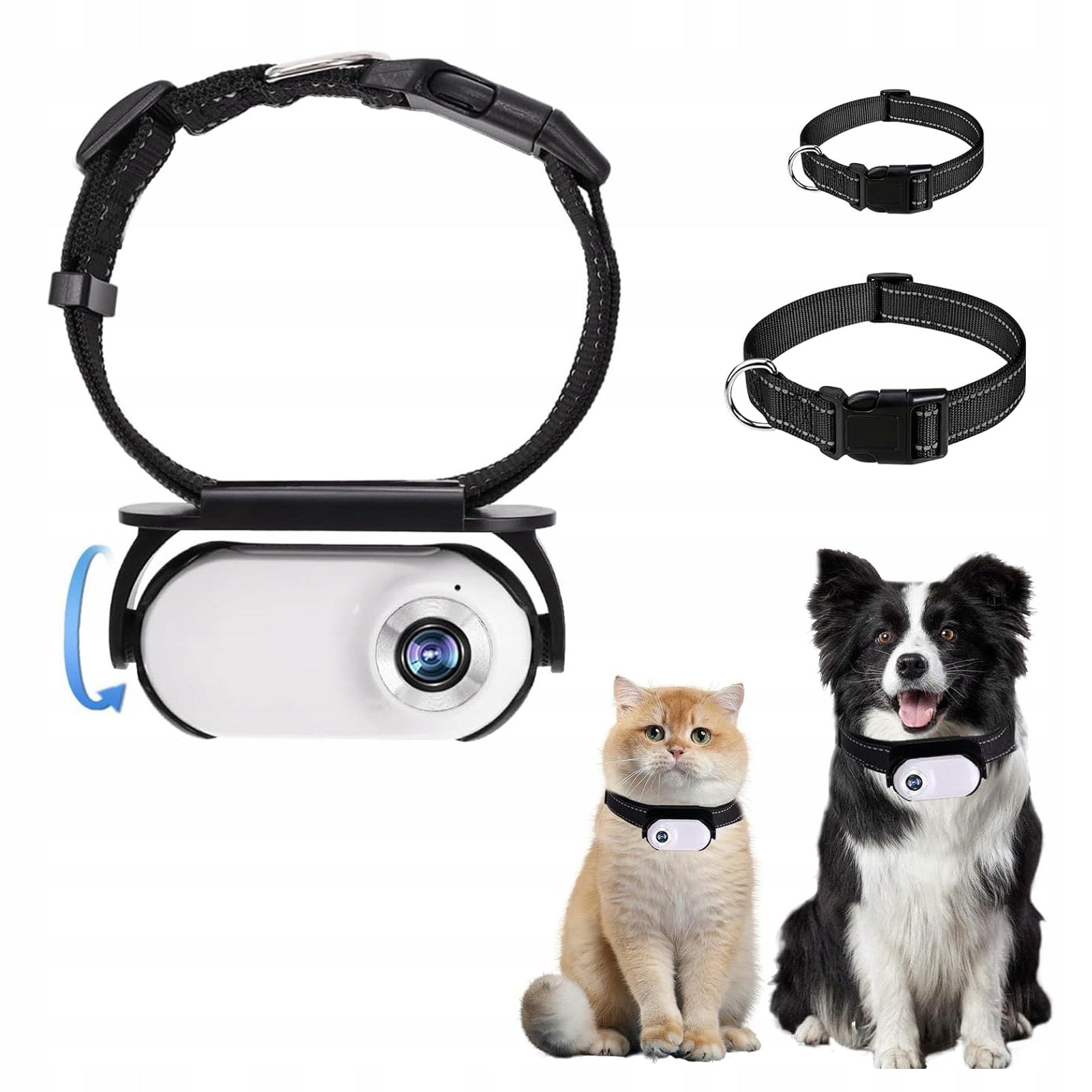 Cat Action Camera, Pet Collar Camera With 120 Degree Lens Brand no brand