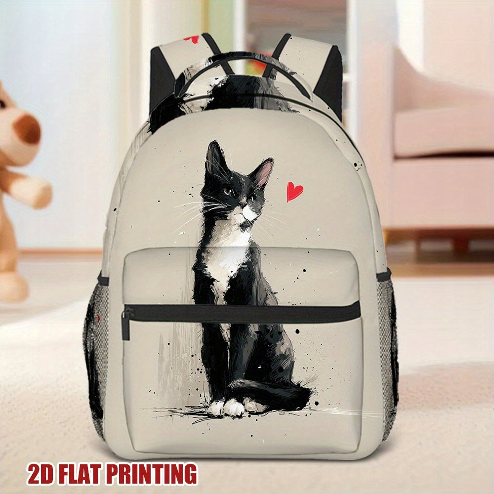 Cat Backpack for School, Travel, Teens, Casual Outings