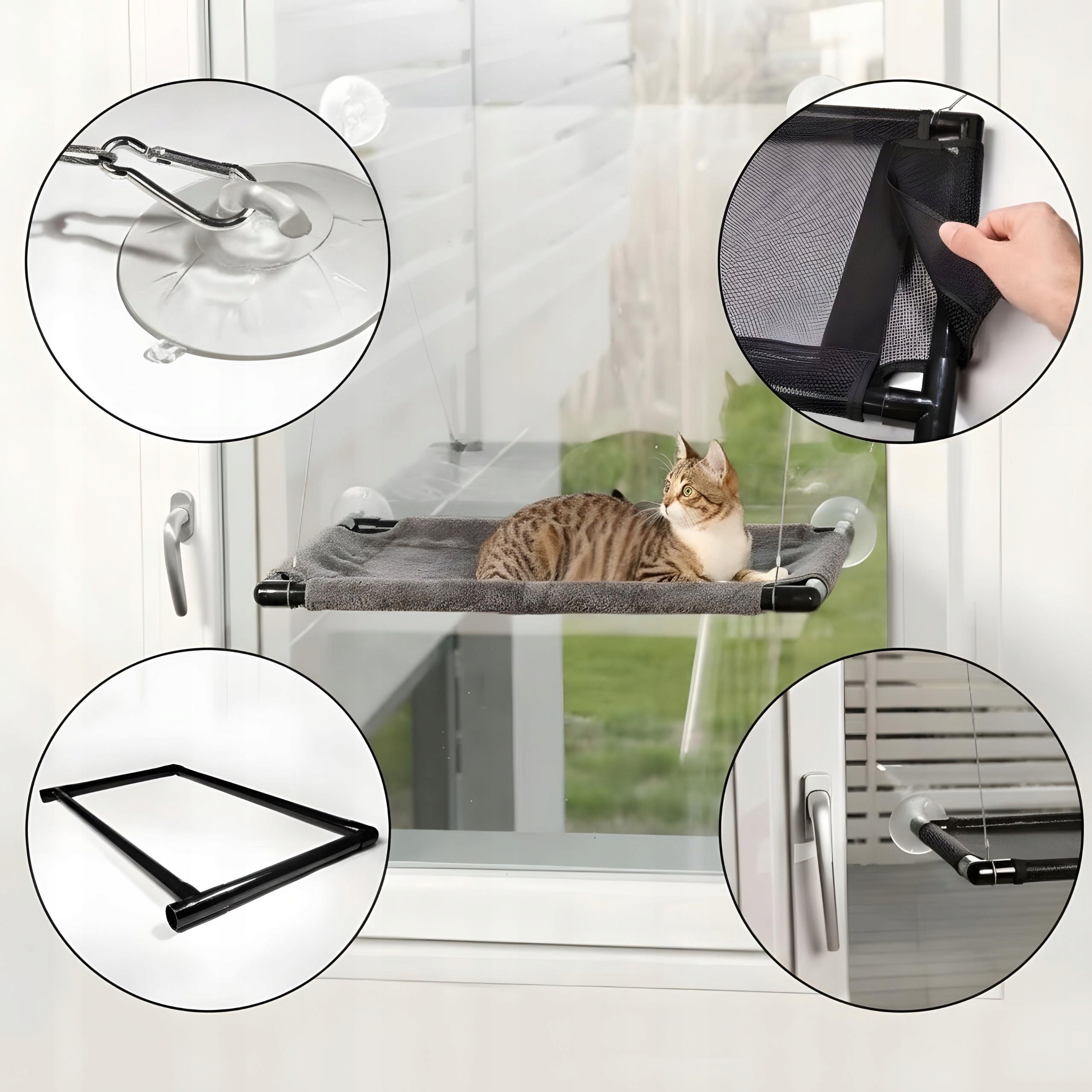 Cat Beds For Window Durable Multi-Season Soft With Suction Cups Kind bed