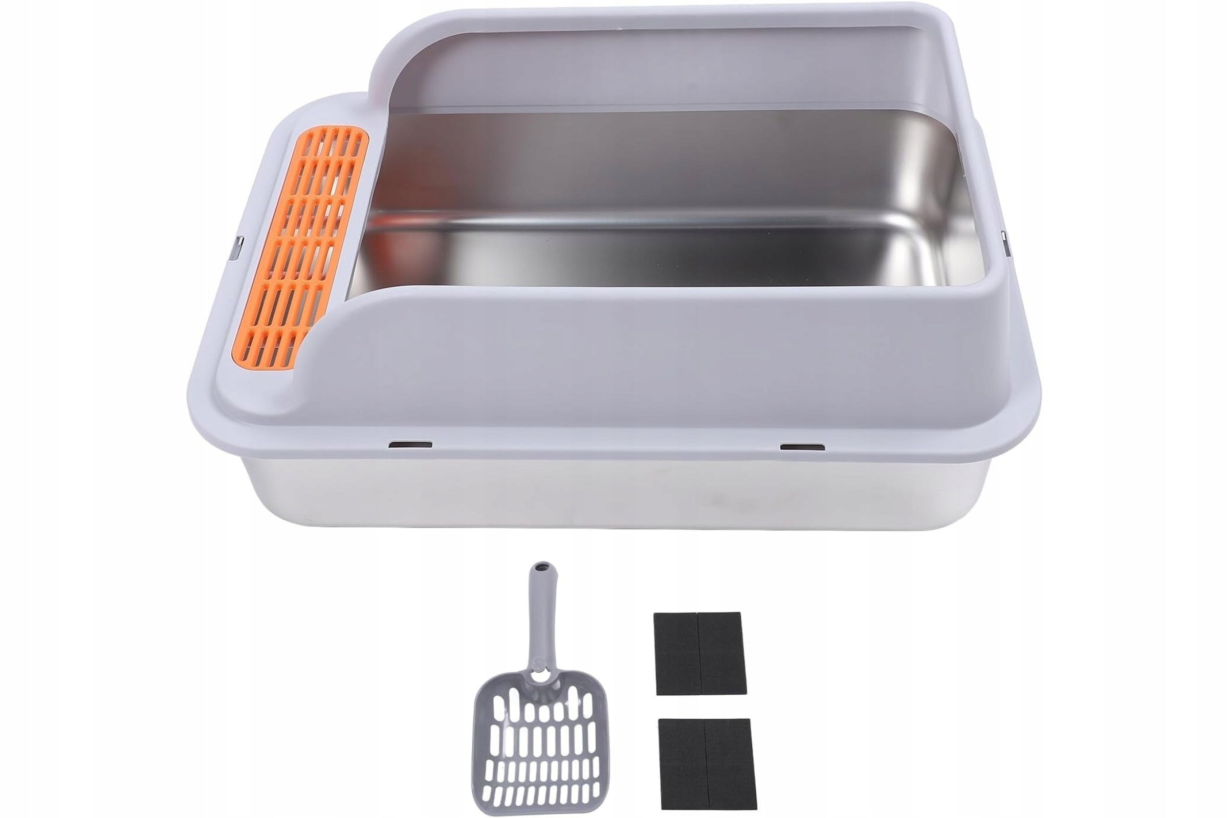 Cat Cuvette Closed Stainless Steel High Sides Filter Pedal Brand no brand