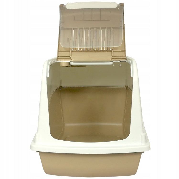 Cat Cuvette Indoor Ariel 57 cm with Filter Opening from the Top with Spatula Color brown