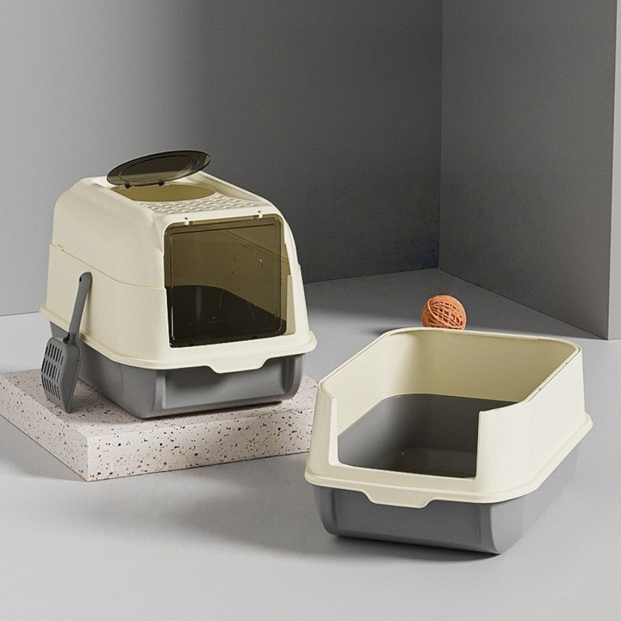 Cat Cuvette Lockable 52x37x35cm, with Doors, Easy to Clean Kind closed litter box