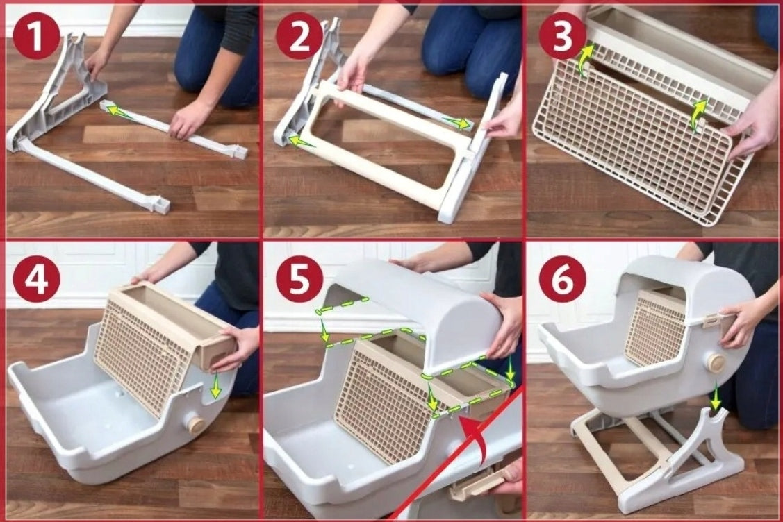 Cat Cuvette Self-Cleaning Half Automatic Large Cats With Drawer Kind open litter box