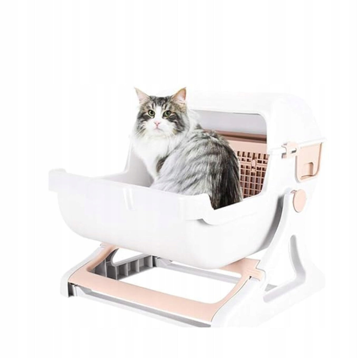 Cat Cuvette Self-Cleaning Half Automatic Large Cats With Drawer Trade name Kuweta dla Kota Samoczyszcząca Pół Automatyczna Duża Kotów Z Szufladą