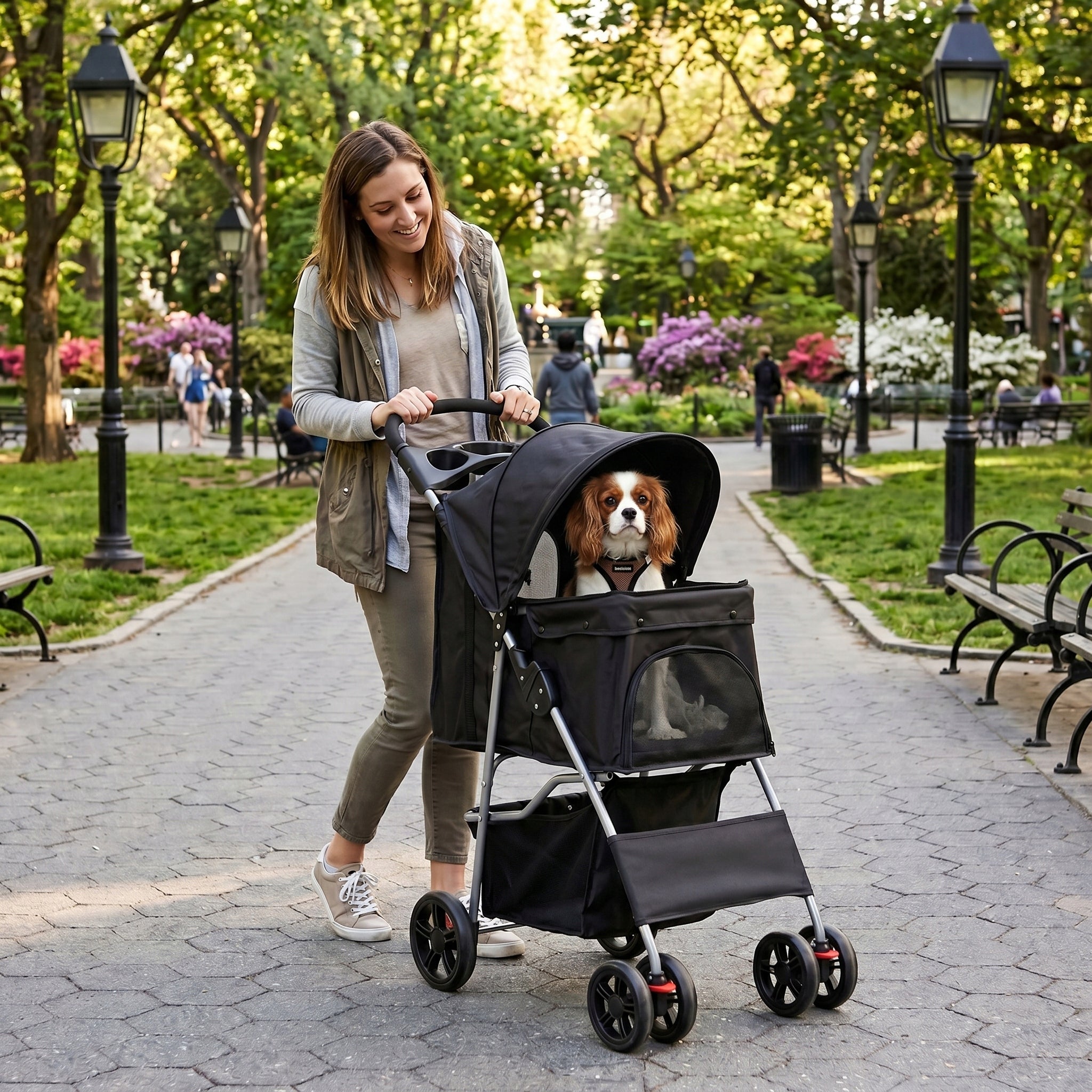 Cat Dog Animal Stroller up to 15KG Folding Petsona Trade name STROLLER TA-108