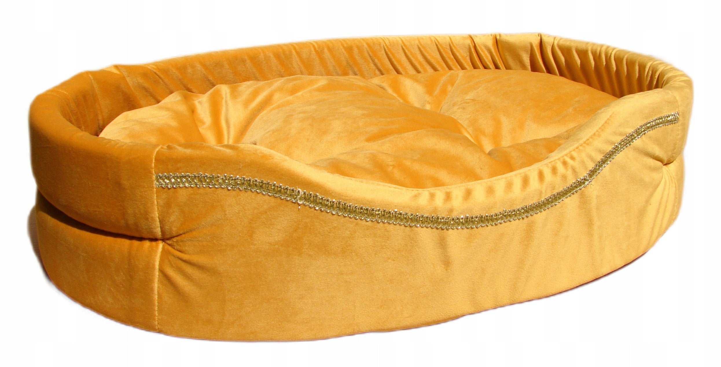 Cat Dog Bed SOFT ANTI-STRESS Bed Small Couch Yellow 40/33 R1 Brand Fuks