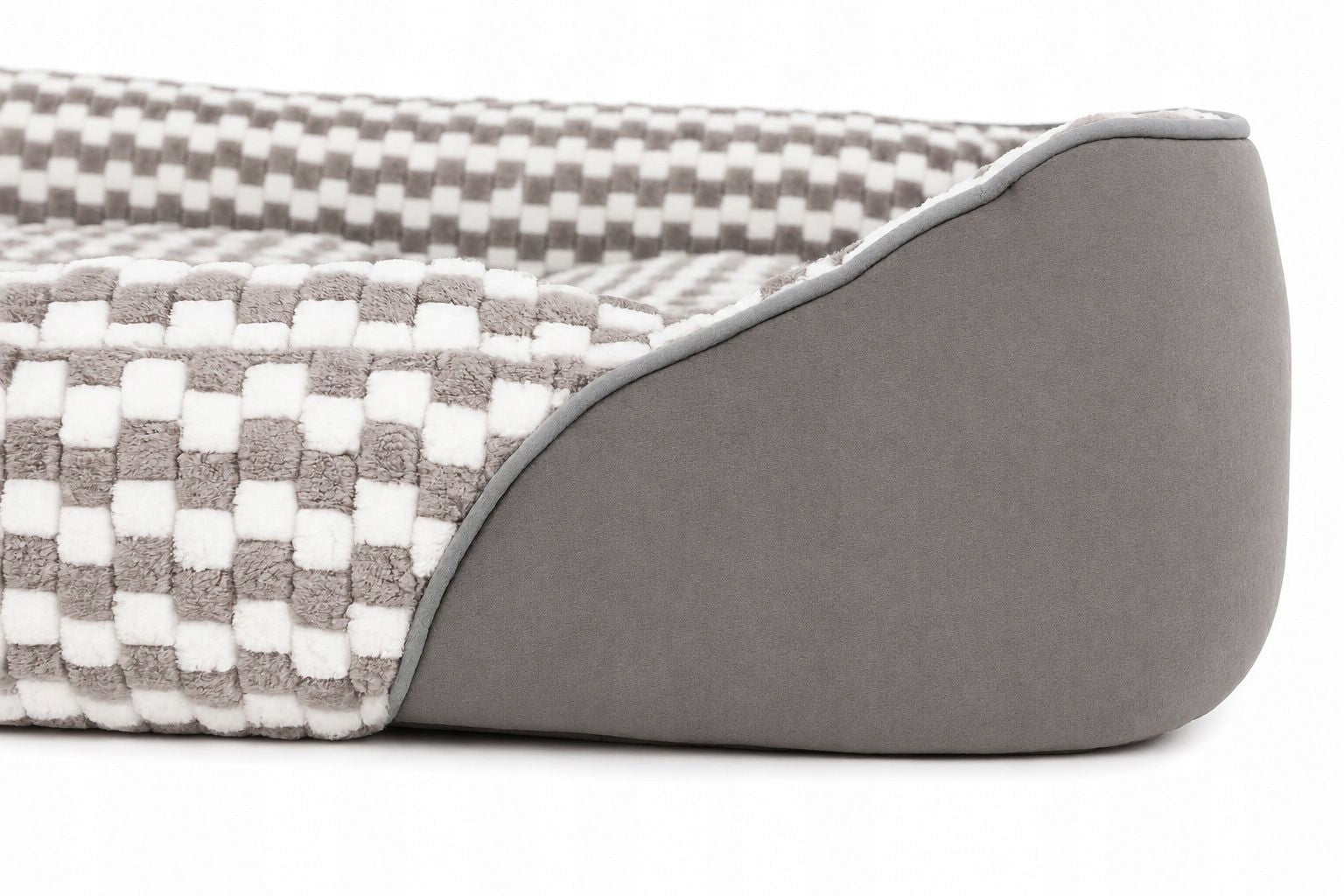 Cat Dog Bed TERKA 50x50 Soft Plush Grey Length 50 cm