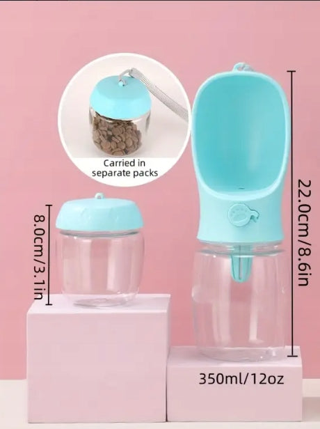 Cat Dog Bottle 2in1 Drinker Water Bowl Water Bottle 350ml Capacity 0.51 l