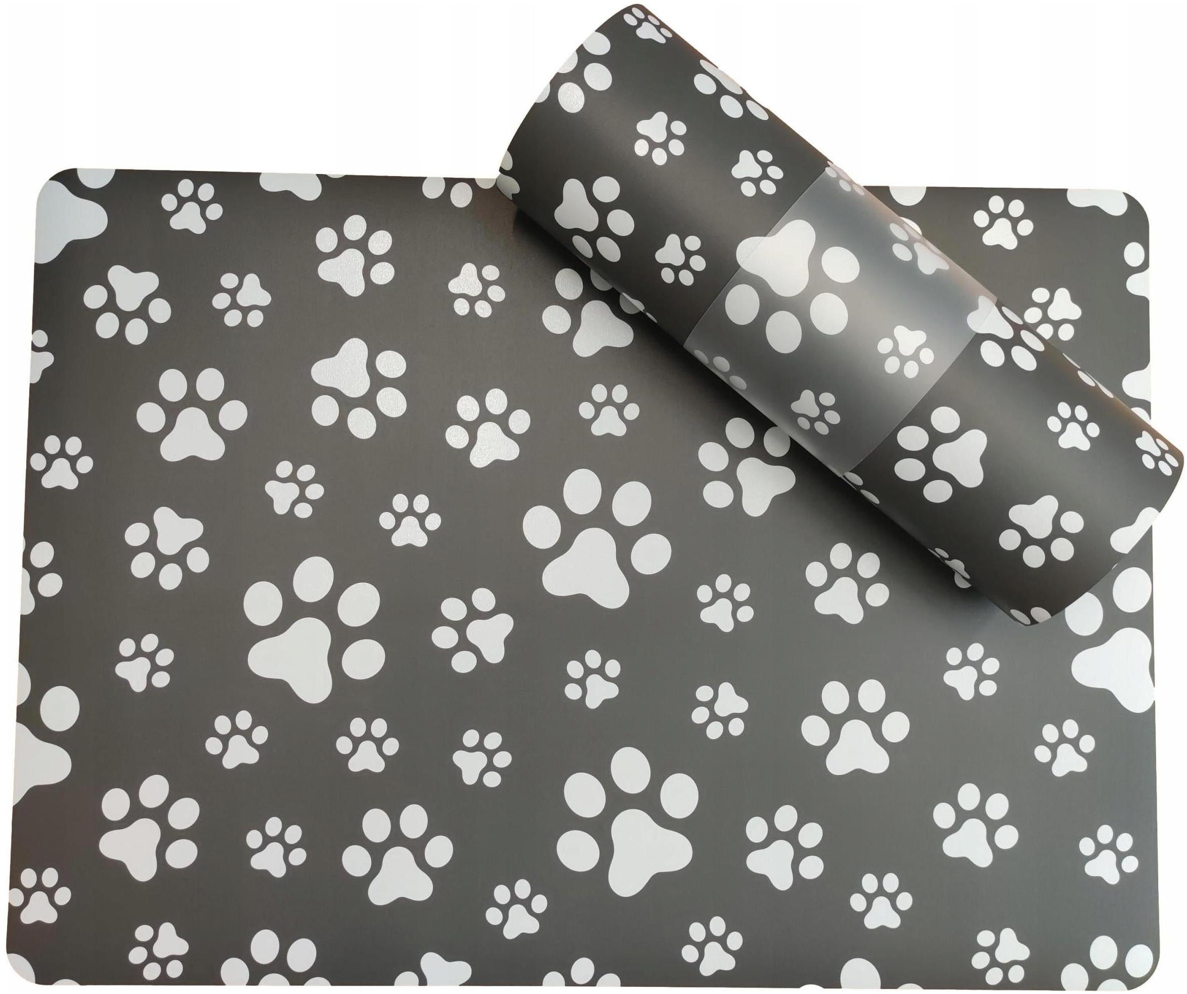 Cat Dog Bowl Mat Non-Slip Waterproof Foam Durable 70x50cm
