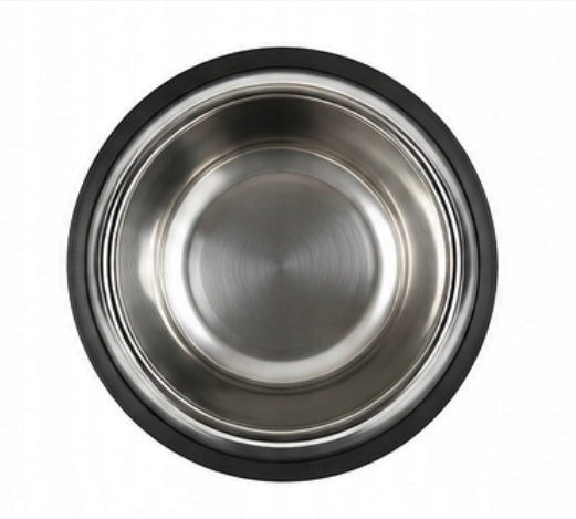 Cat Dog Bowl Steel Non-Slip 0,25L With Rubber 13 Cm Diameter Packaging status original