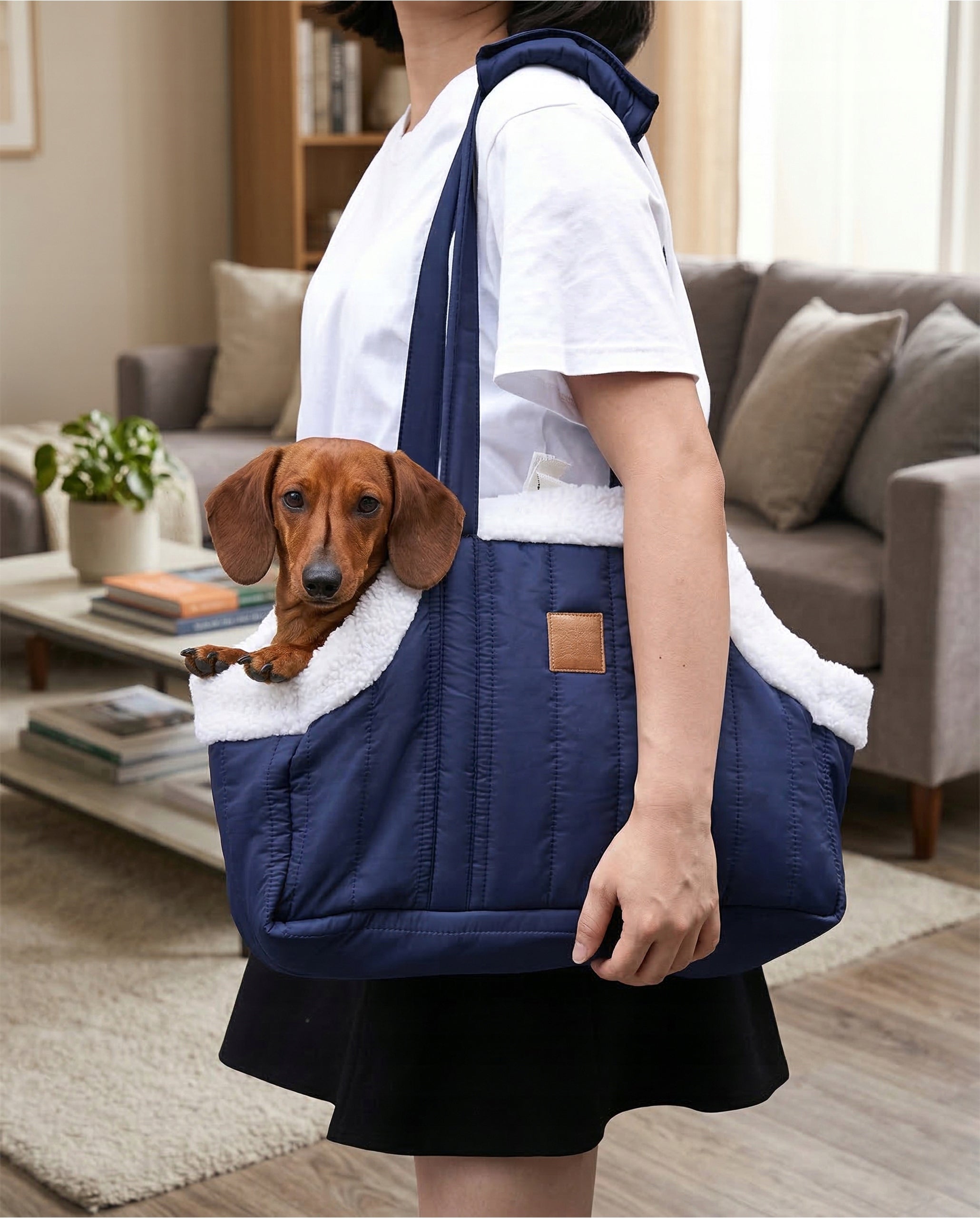 Cat Dog Carrier Shoulder Carrier Blue Bag Walk Packaging status original
