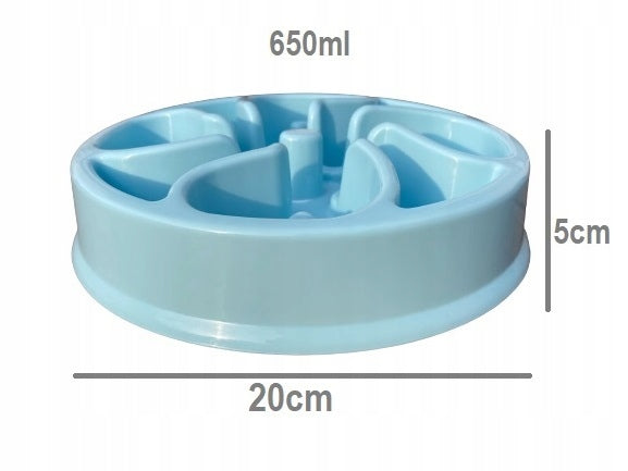 Cat Dog Food Slowing Bowl 650ml Brand NIK Store