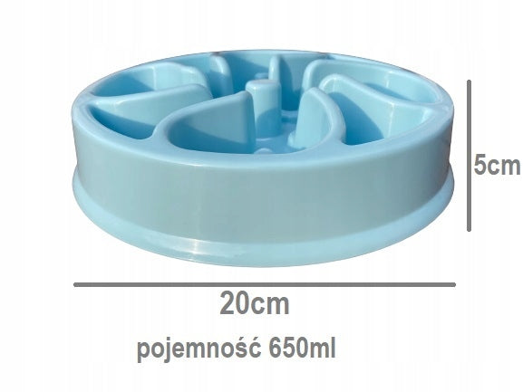 Cat Dog Food Slowing Bowl 650ml Capacity 0.65 l