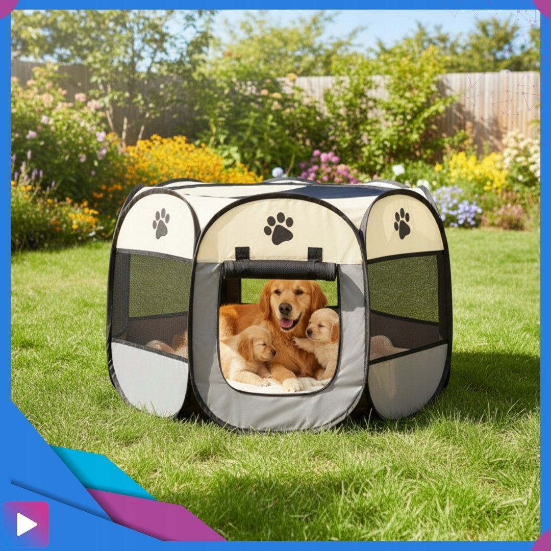 Cat Dog Playpen Folding Cage Bed Bedding Pet Farm Packaging status original