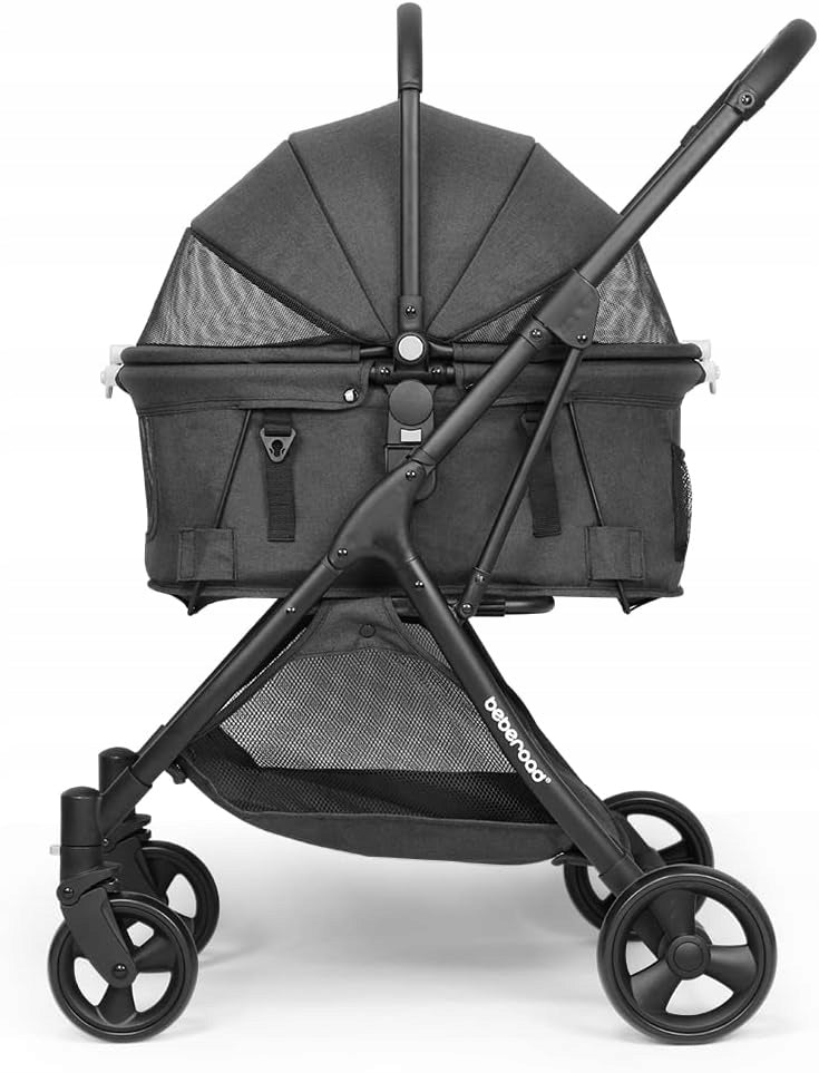 Cat Dog Stroller Folding Stroller beberoad Black up to 15kg Brand no brand