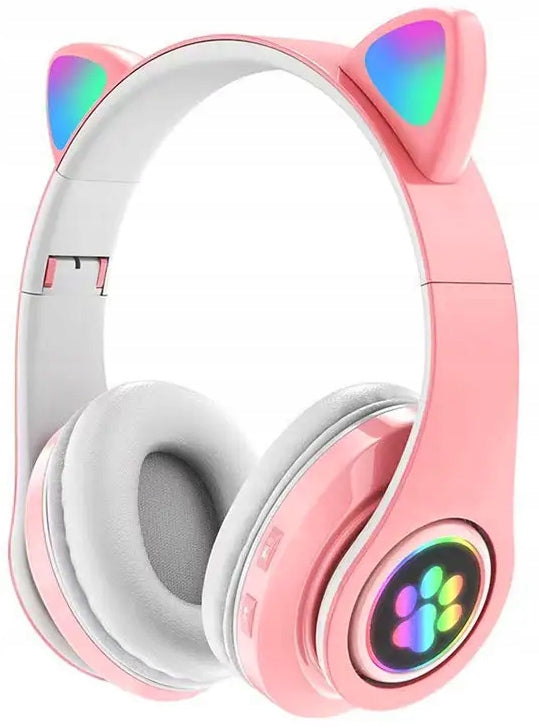 Cat Ear Headphones Wireless BLUETOOTH On-Ear RGB Colors For Kids Manufacturer code PV33