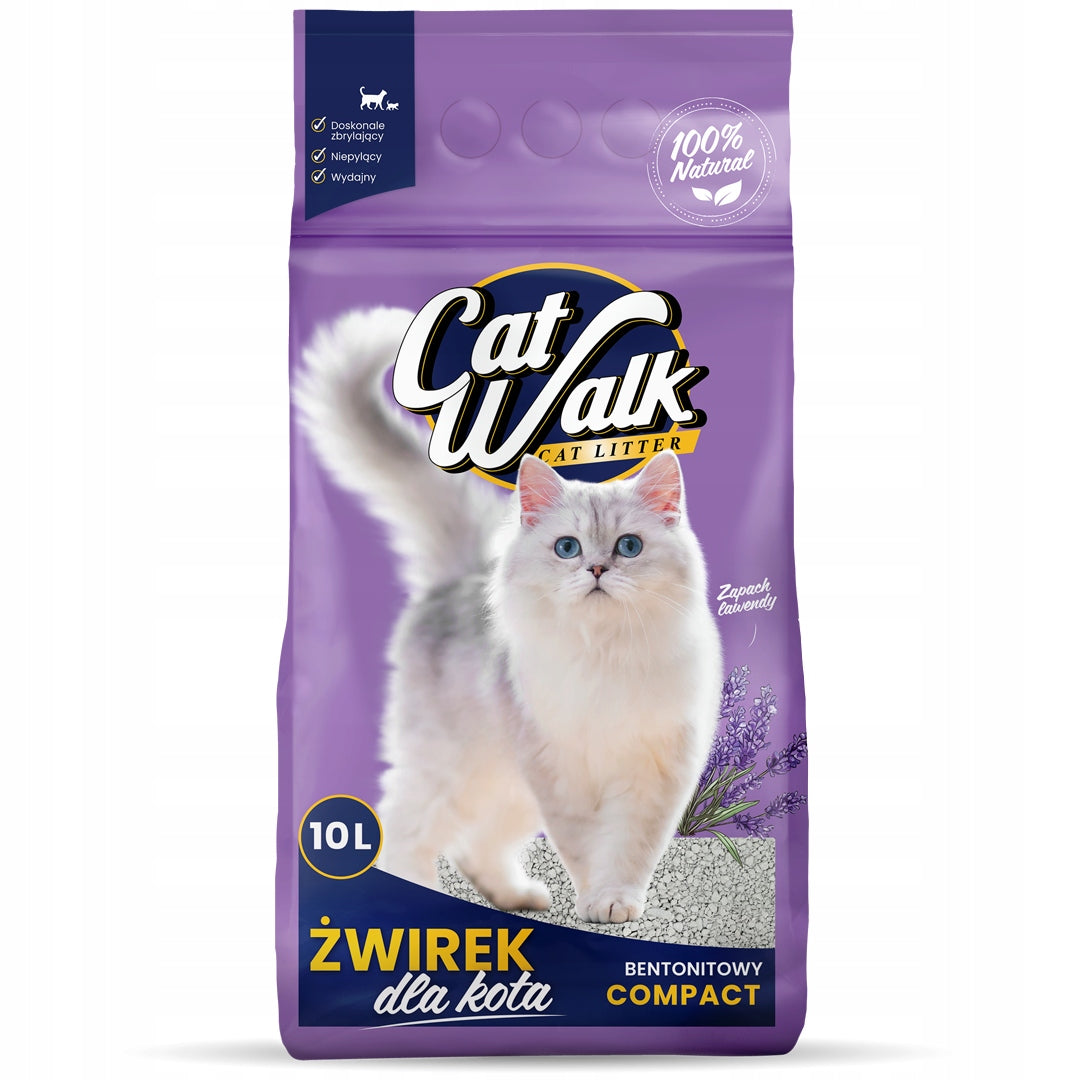 Cat Litter Bentonite LAVENDER CatWalk Compact 10L Clumping Trade name 10xLAV