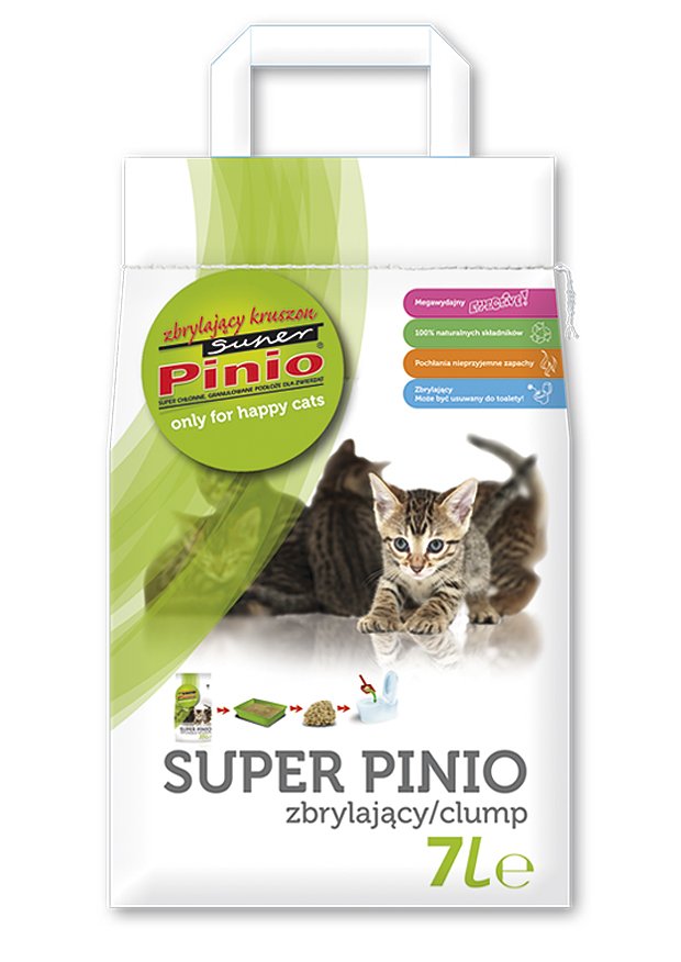 Cat Litter Pinio Crusher 28L Wooden Clumping the best Original Brand Super Pinio