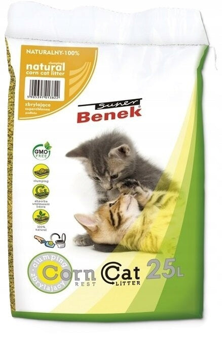 Cat Litter SUPER BENEK Corn Cat Classic Natural 25 L Manufacturer code SBCC25