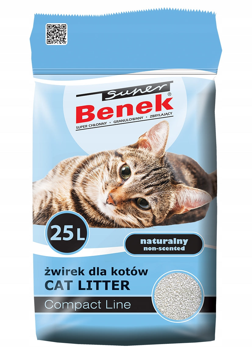 Cat Litter Super Benek Compact 25l Bentonite Fine Clumping Manufacturer code 10746