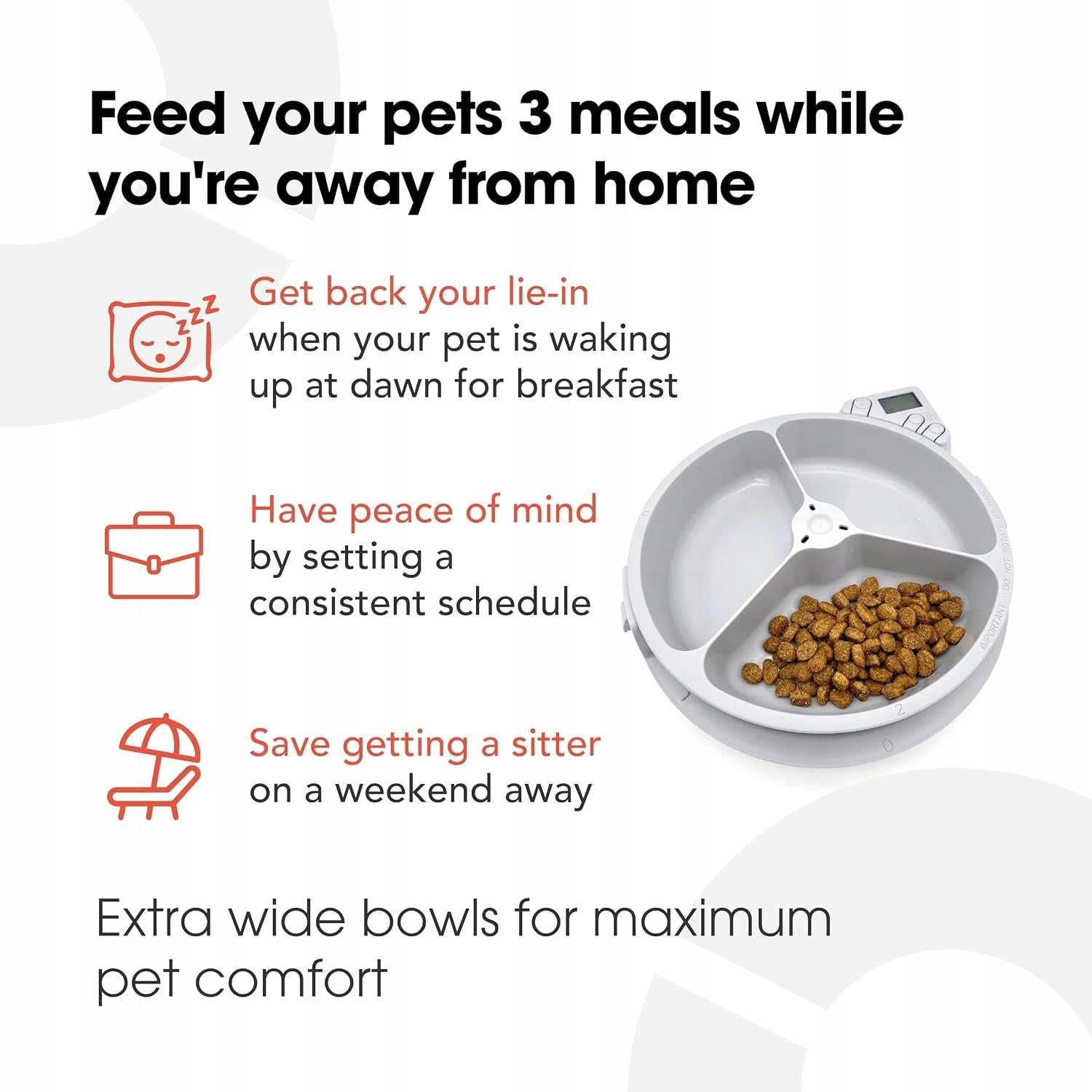 Cat Mate Automatic white feeder 23,1 x 24,2 x 9 cm Manufacturer code 366