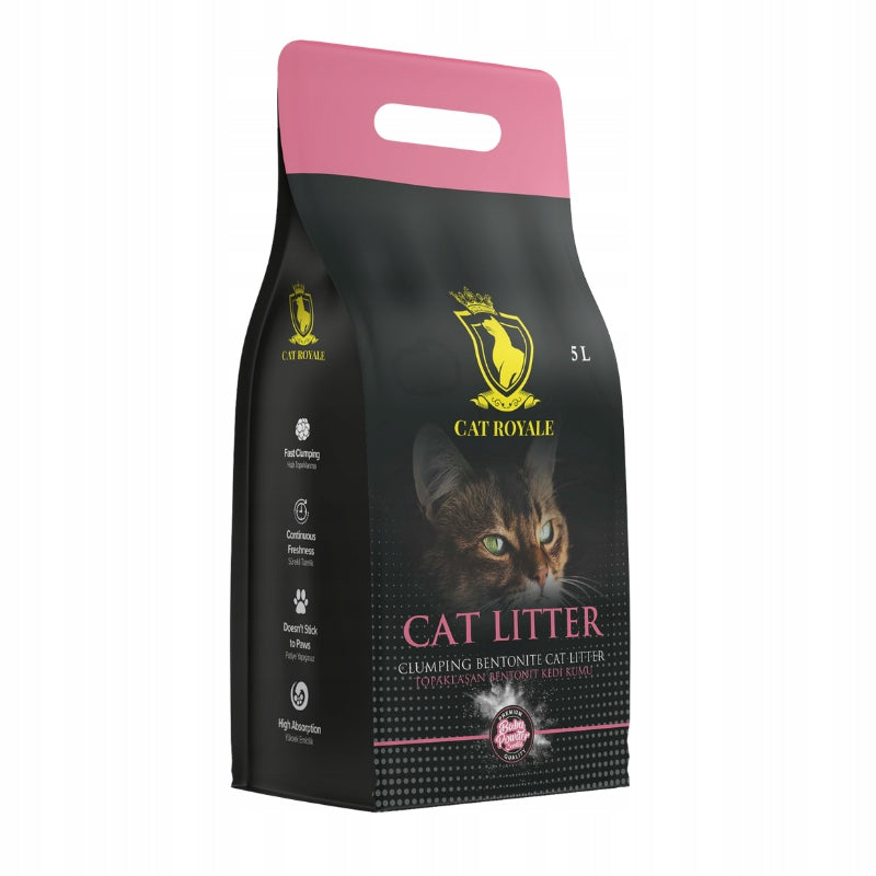 Cat Royale Baby Powder Bentonite Litter 5l