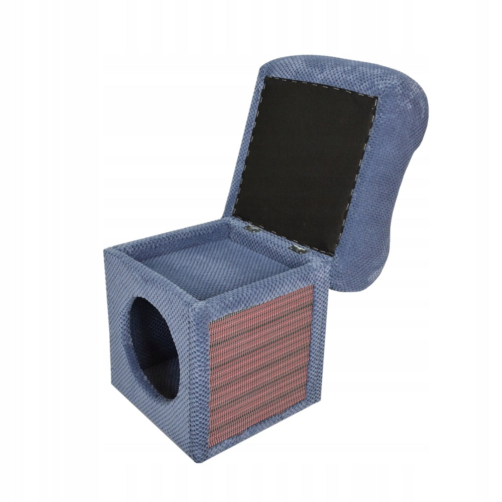 Cat Scratcher 3in1 Makspol Cottage Pouf Storage Seat Mat! Beige Kind small scratching post bed scratching mats scratching tower other