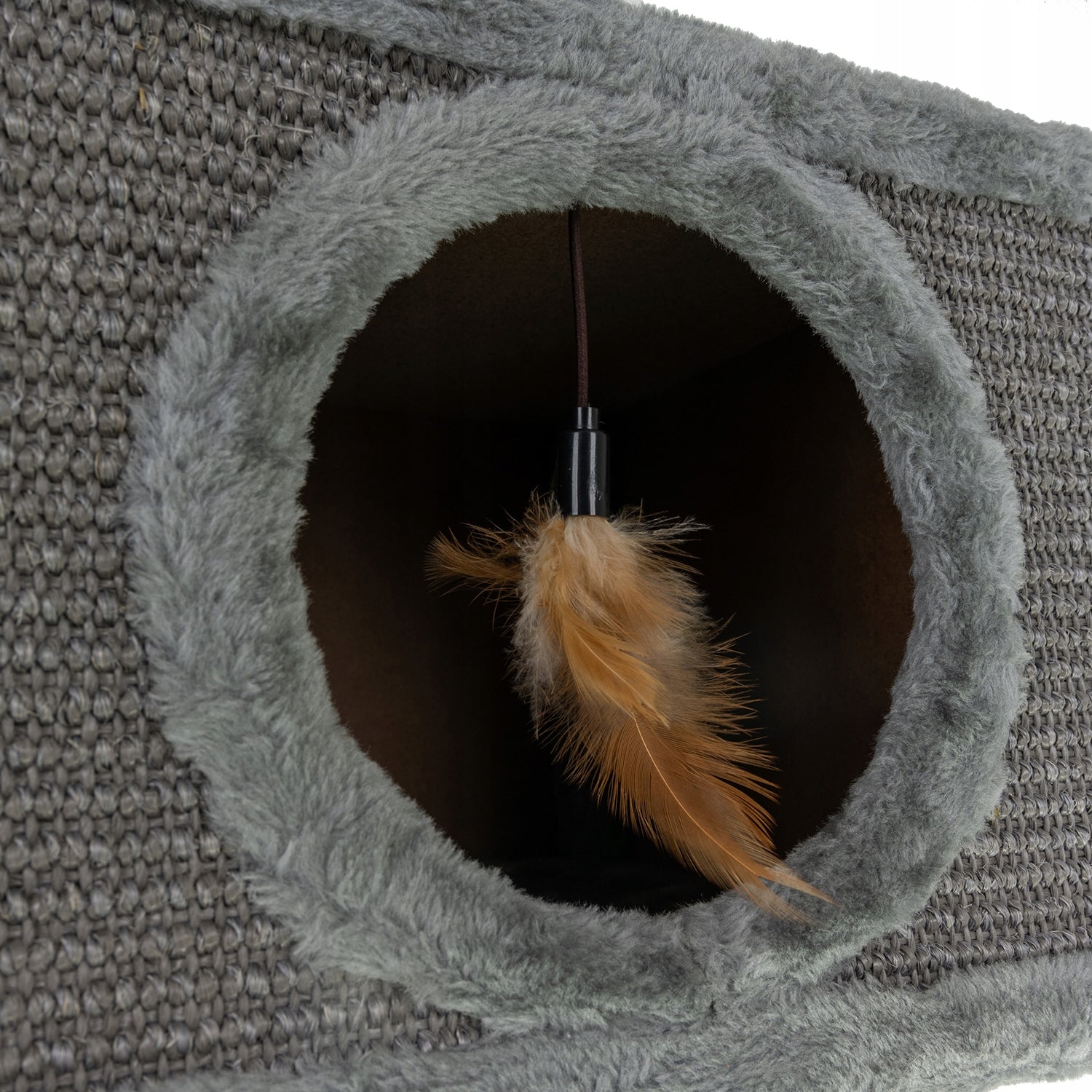 Cat Scratcher Bed Cat House Booth + Hanging Toy 2 Levels Brand Purlov