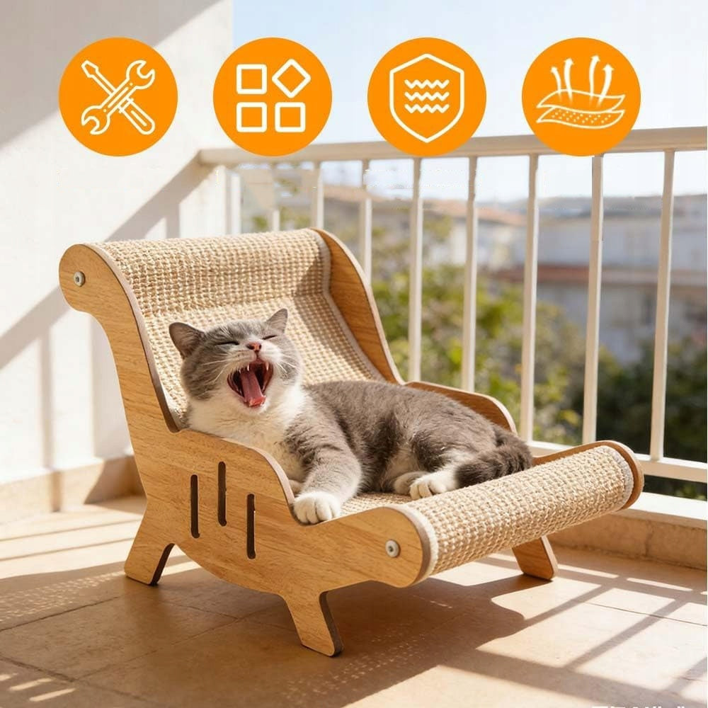 Cat Scratcher Bed Deckchair Catnip, Cat Scratcher in Chairs Brand no brand