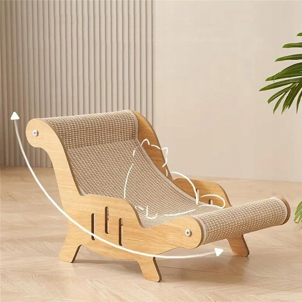 Cat Scratcher Bed Deckchair Catnip, Cat Scratcher in Chairs Kind outdoor cat house