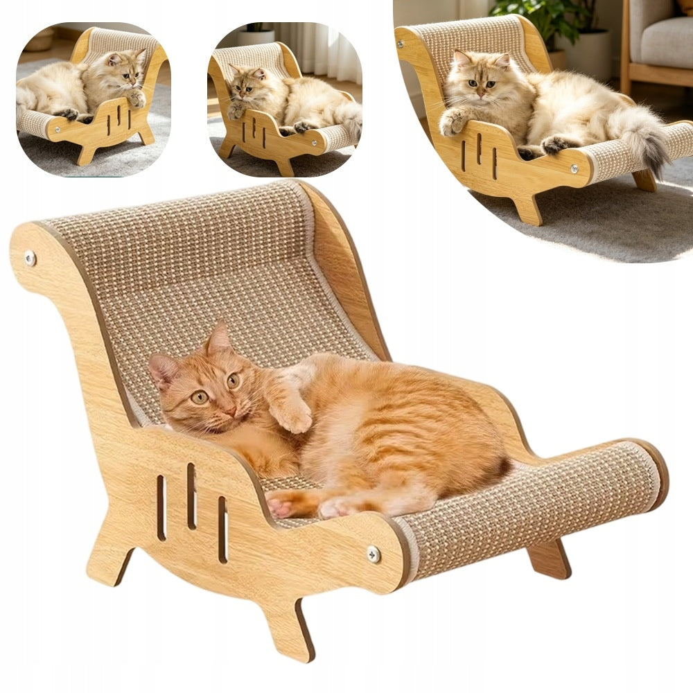 Cat Scratcher Bed Deckchair Catnip, Cat Scratcher in Chairs
