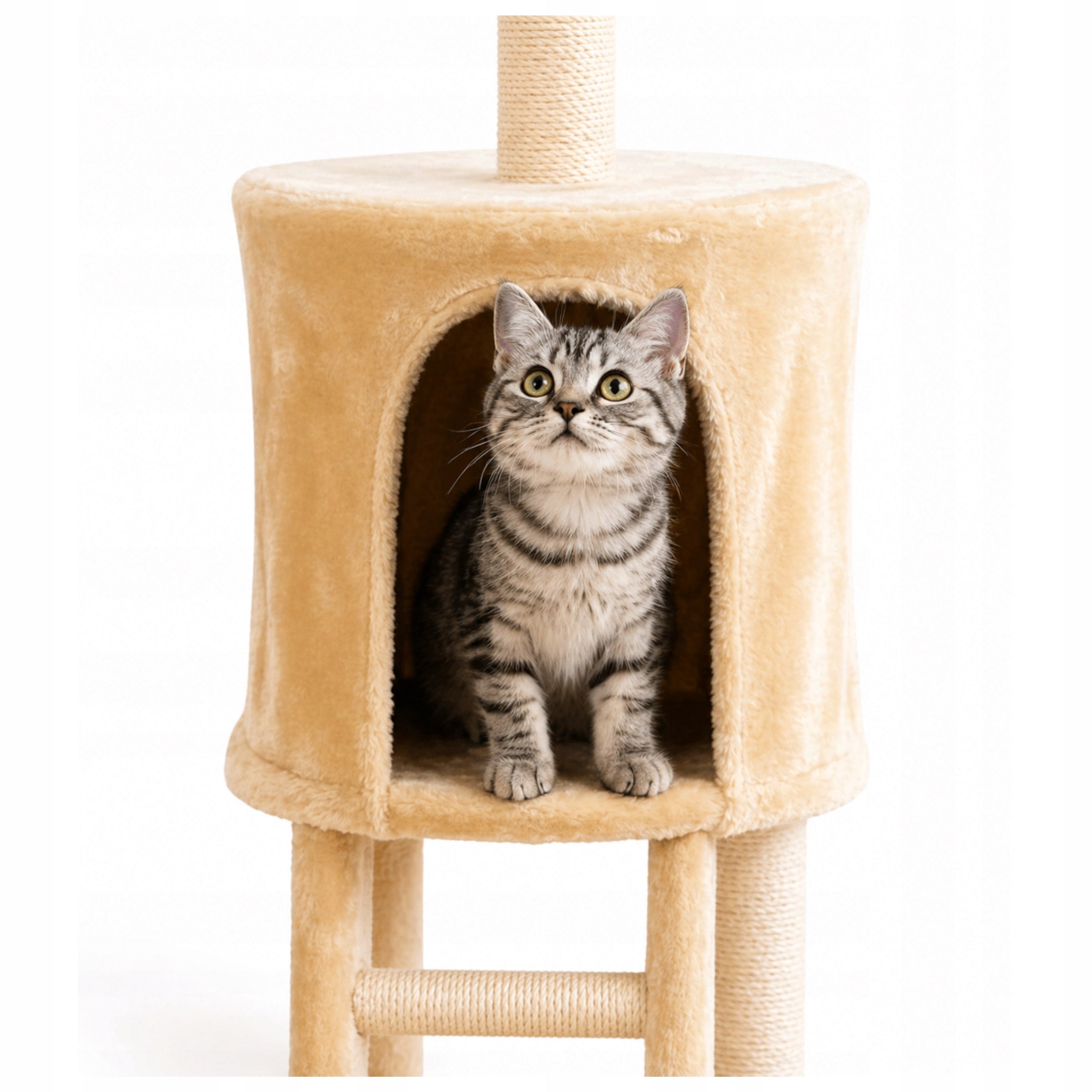 Cat Scratcher Fishing Rod Tower Booth Bed Post for Scratching 138cm MT05 Brand Homeek