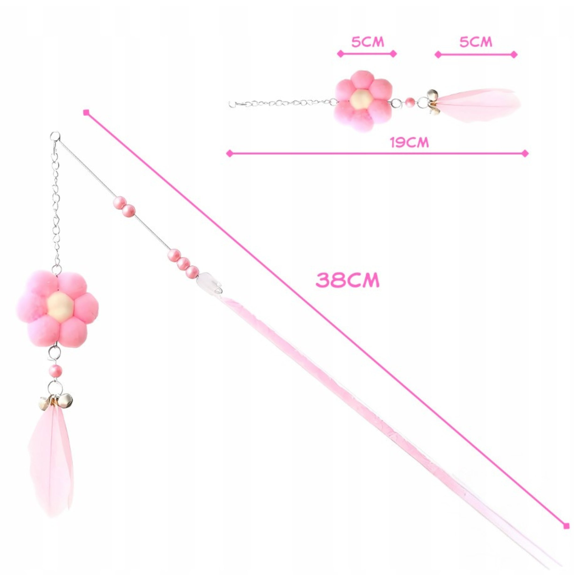 Cat Scratcher Fishing Rod Tower Booth Bed Post for Scratching 138cm MT05 Height (cm) 101 - 160 cm