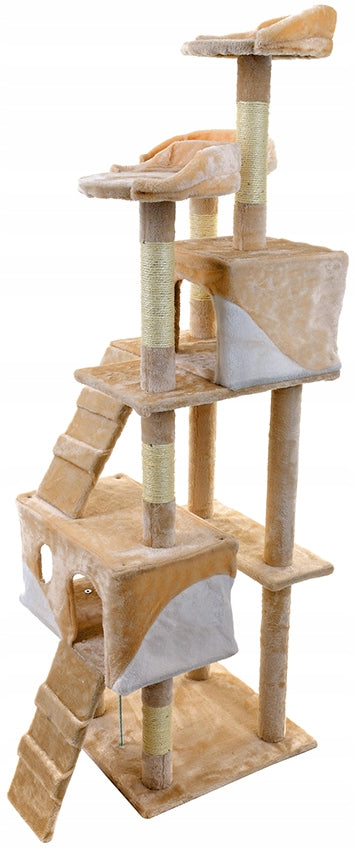 Cat Scratcher High Beige XXL 161-220 cm Sizal Toys Cottage Bed Brand Funfit Home&Office