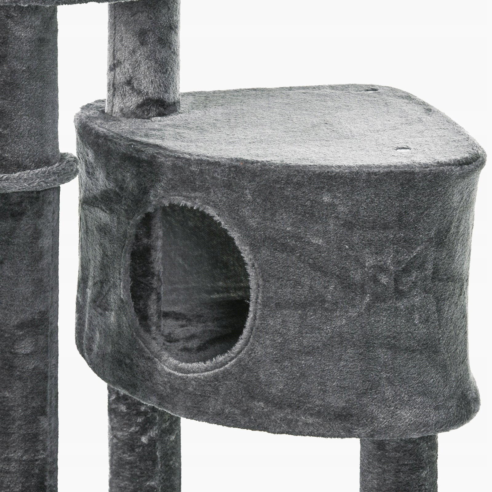 Cat Scratcher Large High Adjustable Ceiling Post Tower 240-260 cm Color gray