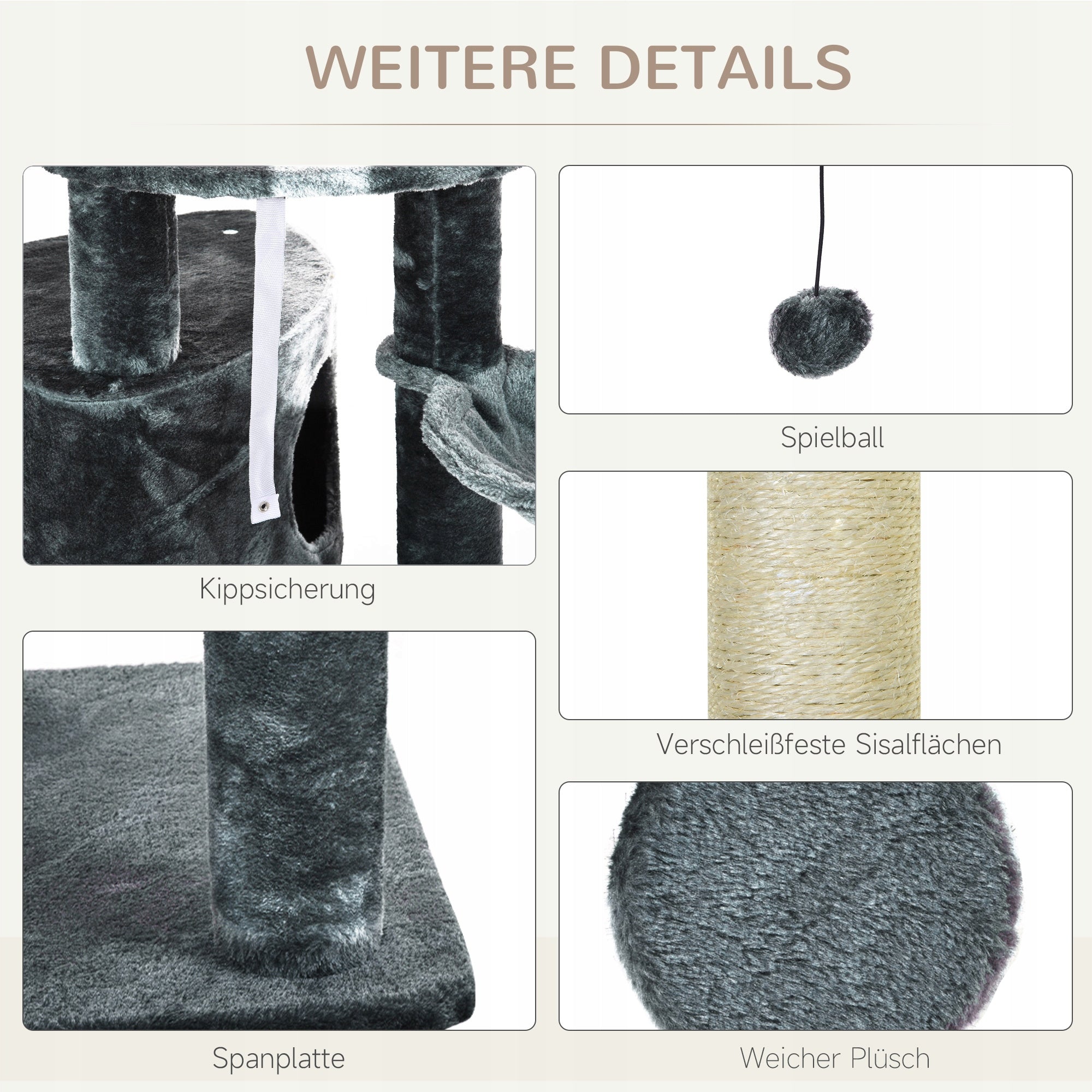 Cat Scratcher Large High Adjustable Ceiling Post Tower 240-260 cm Kind floor-to-ceiling cat tree