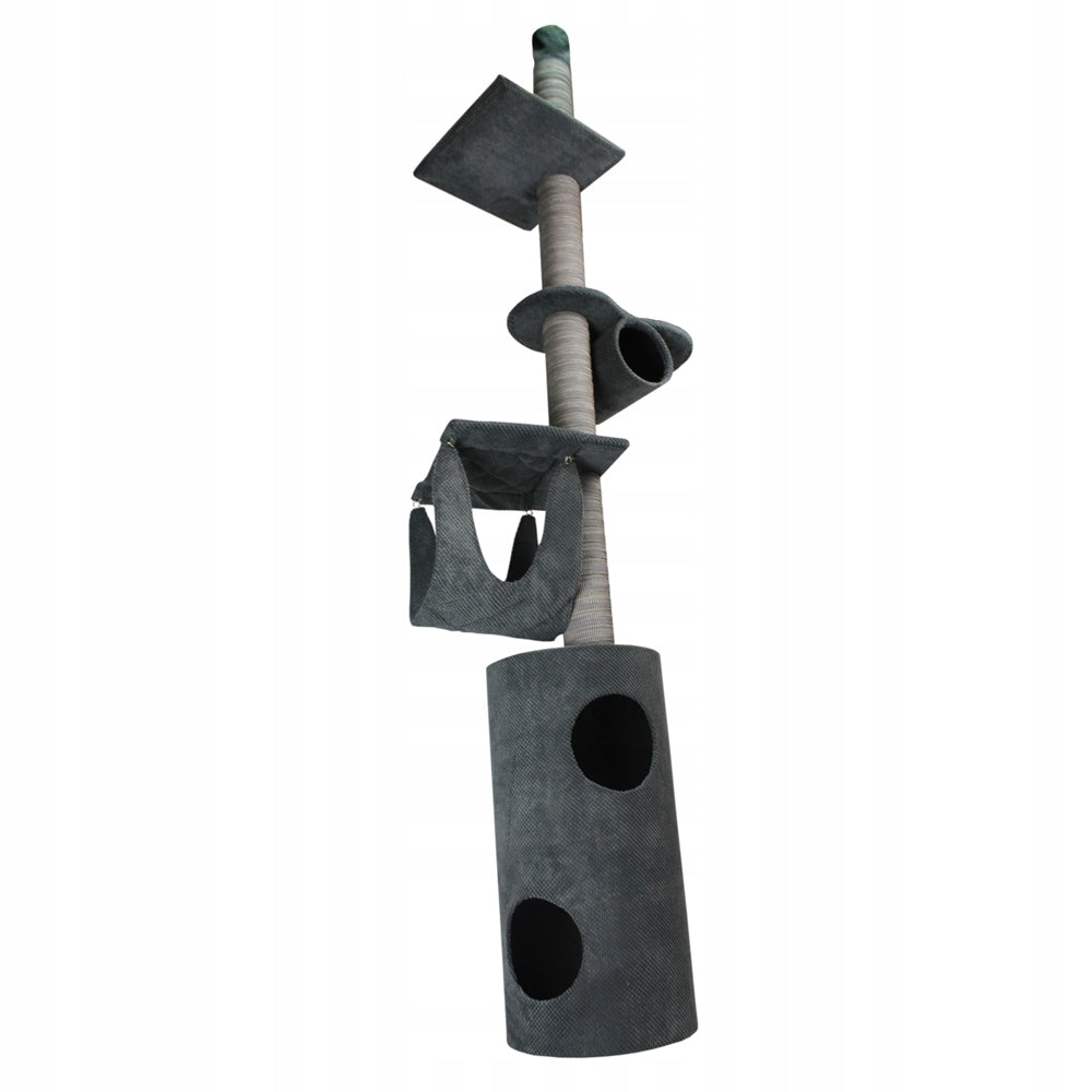 Cat Scratcher Makspol Ceiling No. 3 Cottage Hammock Beds High! Grey Kind floor-to-ceiling cat tree tall scratching post bed scratching post scratching tower other